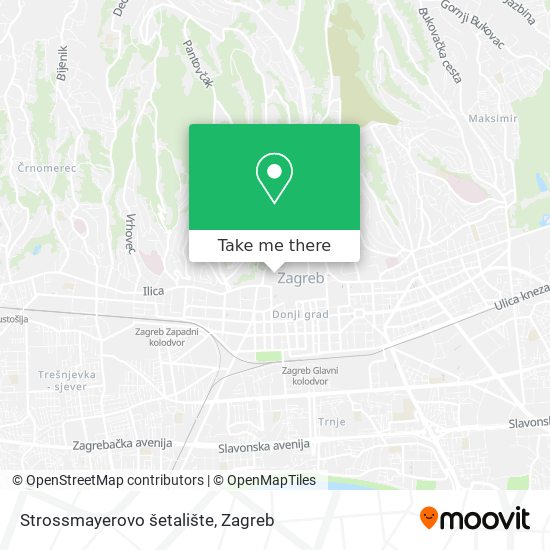 Strossmayerovo šetalište map