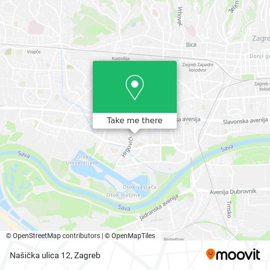 Našička ulica 12 map