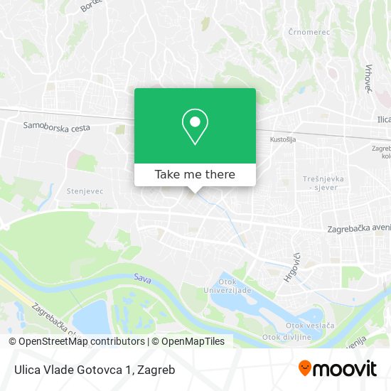Ulica Vlade Gotovca 1 map