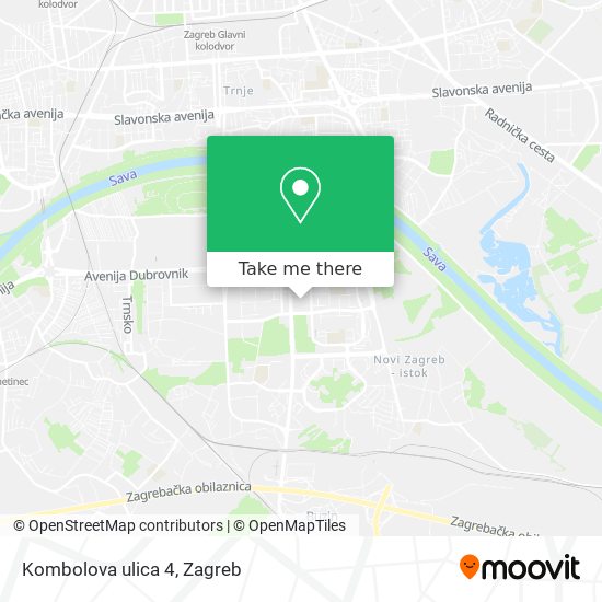Kombolova ulica 4 map
