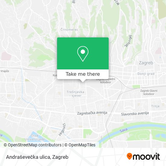 Andraševečka ulica map
