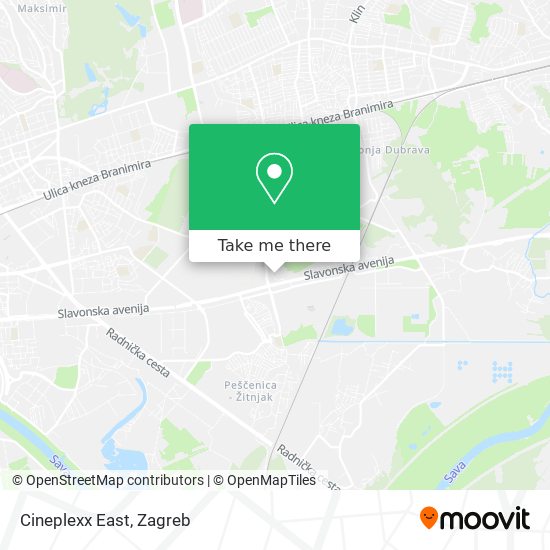 Cineplexx East map