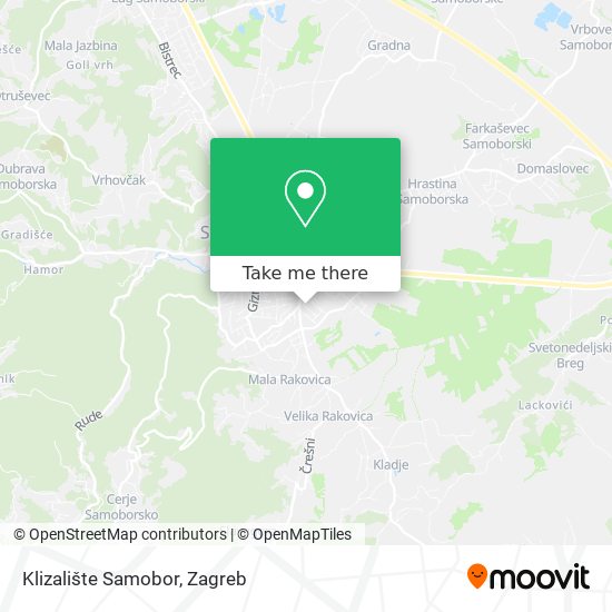 Klizalište Samobor map