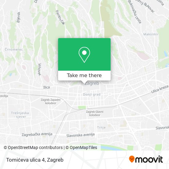 Tomićeva ulica 4 map