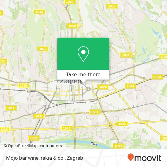 Mojo bar wine, rakia & co. map