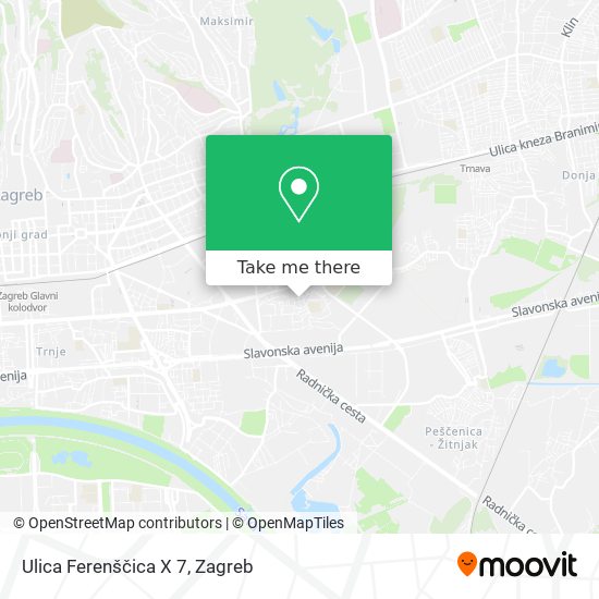 Ulica Ferenščica X 7 map