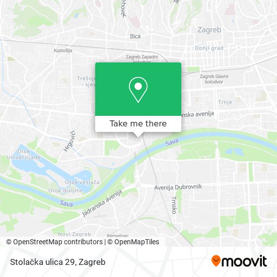 Stolačka ulica 29 map