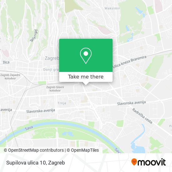 Supilova ulica 10 map