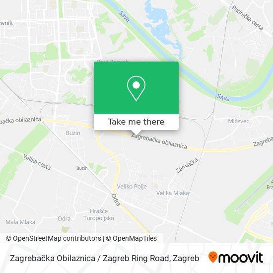 Zagrebačka Obilaznica / Zagreb Ring Road map