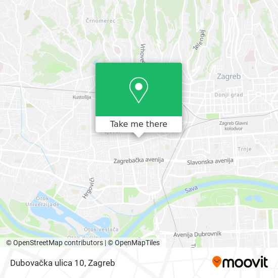 Dubovačka ulica 10 map