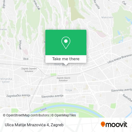 Ulica Matije Mrazovića 4 map