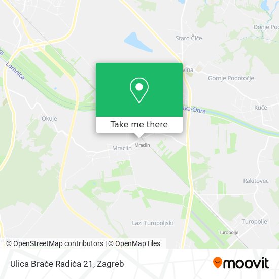 Ulica Braće Radića 21 map