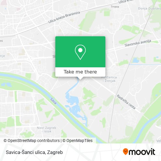 Savica-Šanci ulica map