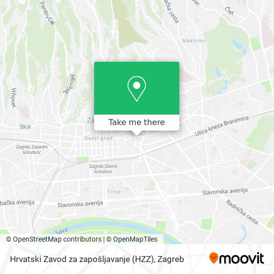 Hrvatski Zavod za zapošljavanje (HZZ) map
