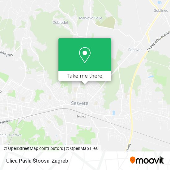 Ulica Pavla Štoosa map