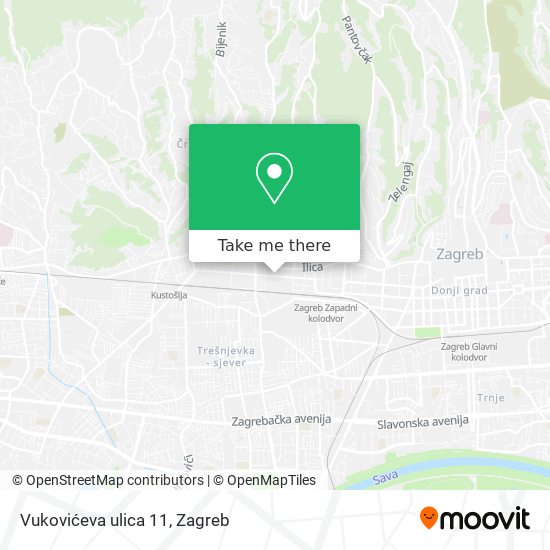 Vukovićeva ulica 11 map