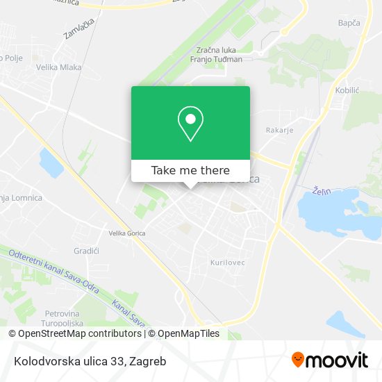 Kolodvorska ulica 33 map