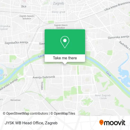 JYSK WB Head Office map