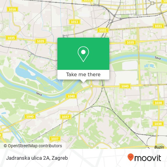 Jadranska ulica 2A map