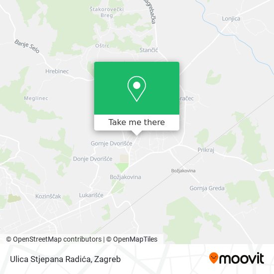 Ulica Stjepana Radića map