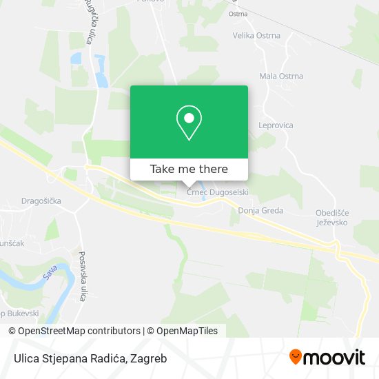 Ulica Stjepana Radića map