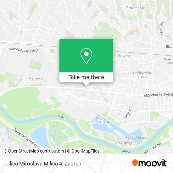 Ulica Miroslava Milića 4 map