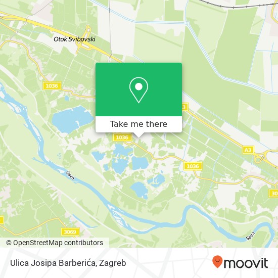 Ulica Josipa Barberića map