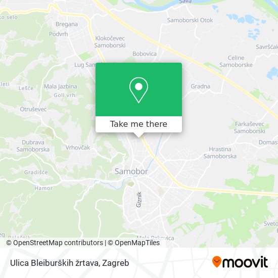 Ulica Bleiburških žrtava map