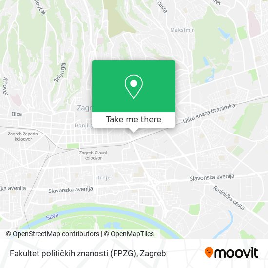 Fakultet političkih znanosti (FPZG) map