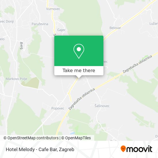 Hotel Melody - Cafe Bar map