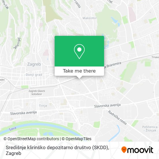 Središnje klirinško depozitarno društvo (SKDD) map