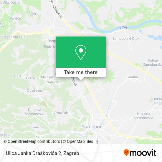 Ulica Janka Draškovića 2 map