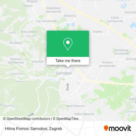 Hitna Pomoc Samobor map