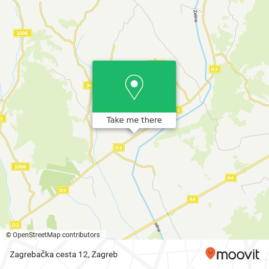 Zagrebačka cesta 12 map