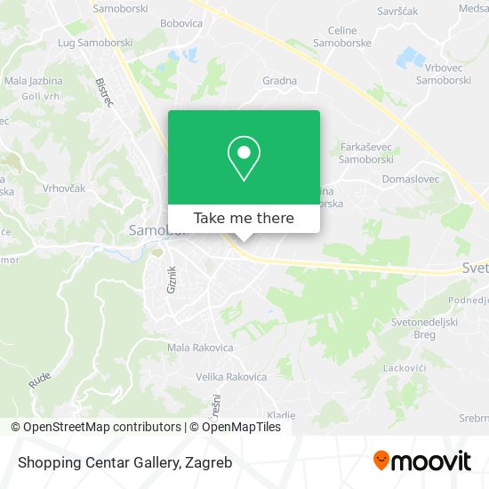 Shopping Centar Gallery map