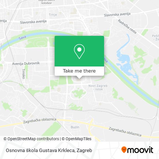 Osnovna škola Gustava Krkleca map
