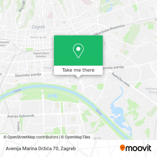 Avenija Marina Držića 70 map