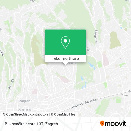 Bukovačka cesta 137 map