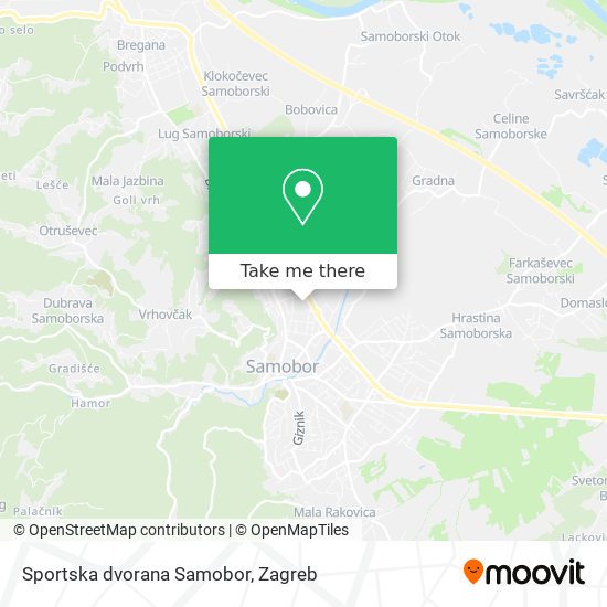 Sportska dvorana Samobor map