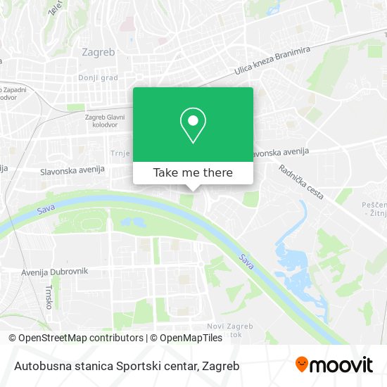 Autobusna stanica Sportski centar map