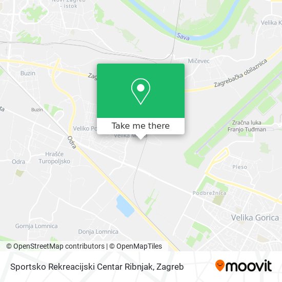 Sportsko Rekreacijski Centar Ribnjak map