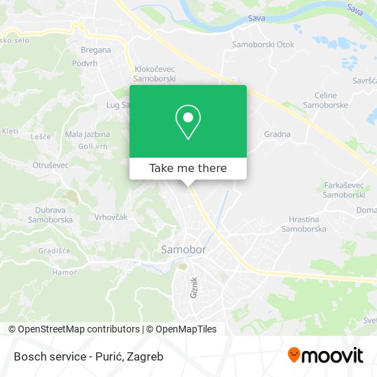 Bosch service - Purić map