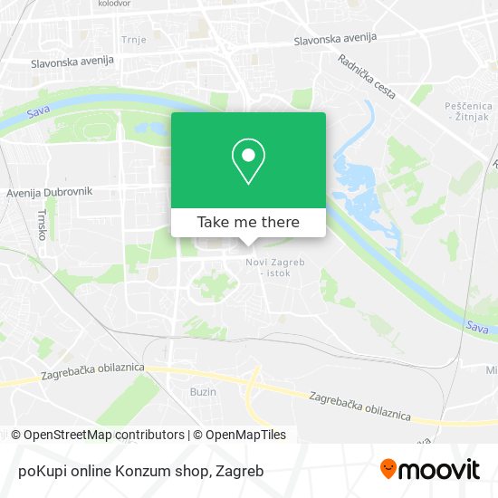 poKupi online Konzum shop map