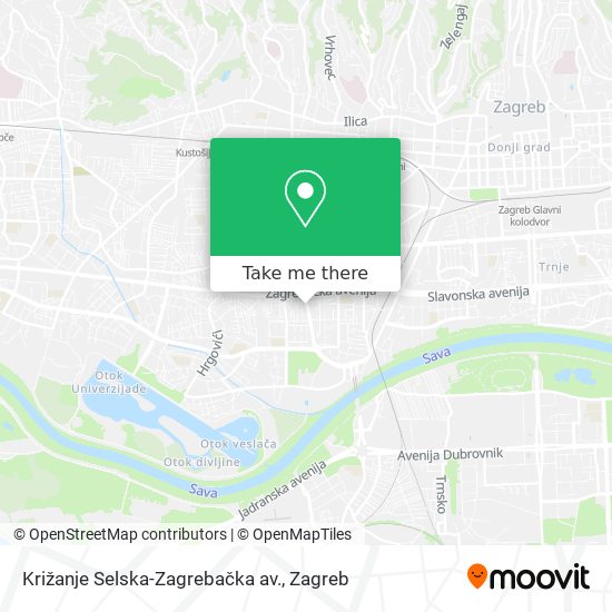 Križanje Selska-Zagrebačka av. map