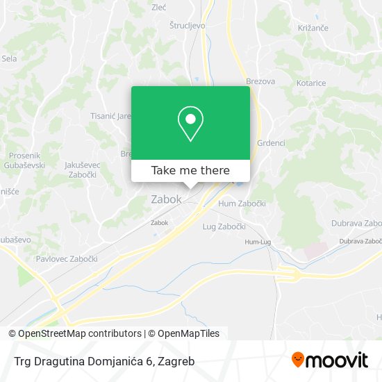 Trg Dragutina Domjanića 6 map