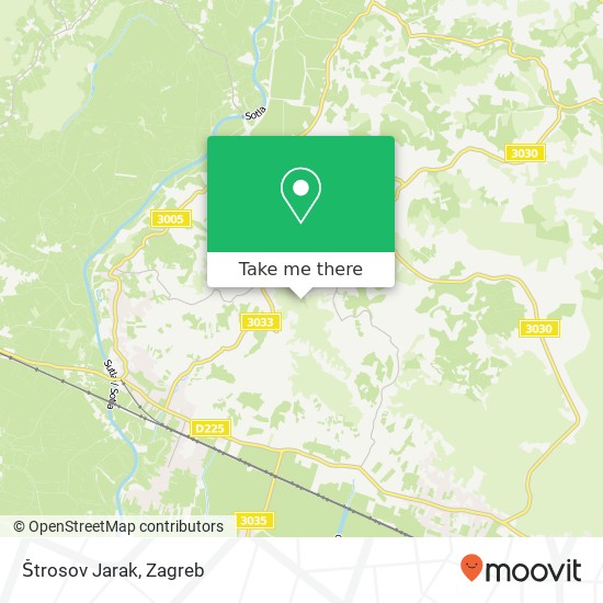 Štrosov Jarak map