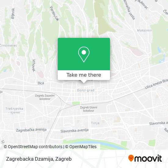 Zagrebacka Dzamija map