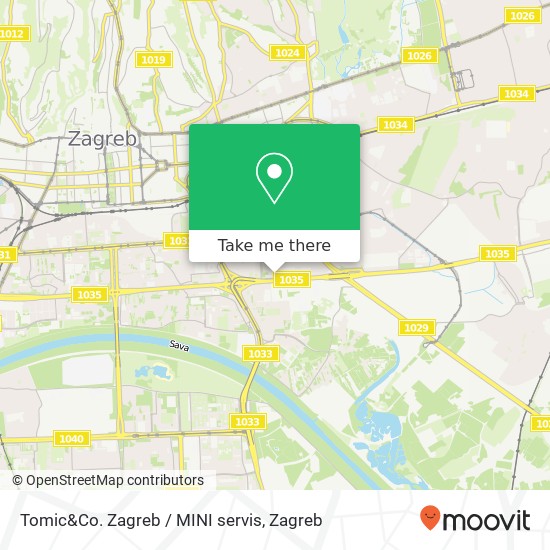 Tomic&Co. Zagreb / MINI servis map