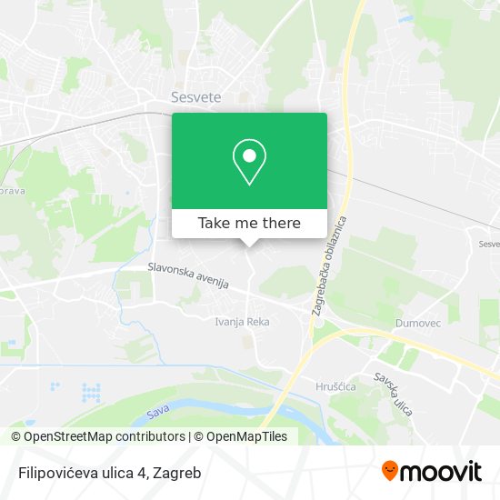 Filipovićeva ulica 4 map