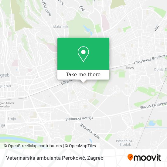 Veterinarska ambulanta Peroković map